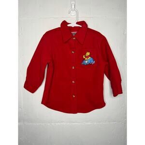 They Disney Catalogue Winnie the Pooh Embroidered Fleece Sweater Kids size XXS